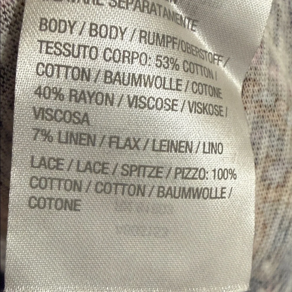 Canon Multicolor Paisley Long Sleeve Dress women XL festival casual linen boho - Picture 8 of 9